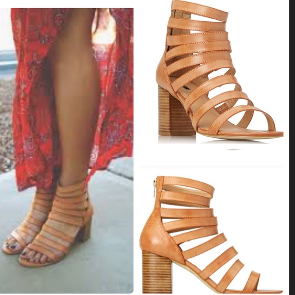 strappy heels block